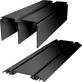 Kit binario Hollywood/Boston nero L 500 x H 5.9 x Sp 8.1 cm