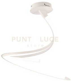 Lampadario a soffitto led kinetic bianca 40w 5440lm cct 3000k 4000k...