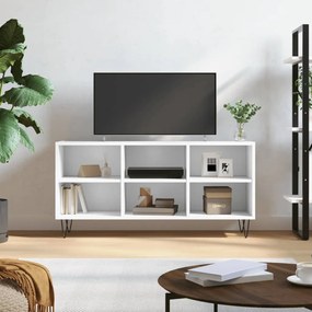 Mobile Porta TV Bianco 103,5x30x50 cm in Legno Multistrato