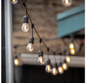 Catena decorativa da esterno LED BAJA ST64 20xE27/1W/230V 20,9m IP44 bianco caldo