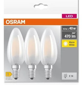 SET 3x Lampadina LED B40 E14/4W/230V 2700K - Osram
