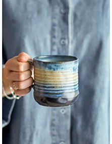 Tazze in set blu in gres 4 pz 380 ml Deana – Bloomingville