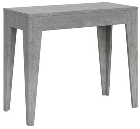 Consolle Estensibile Isotta 90x42/198 e 90x42/302, 90x42/302 / CEMENTO