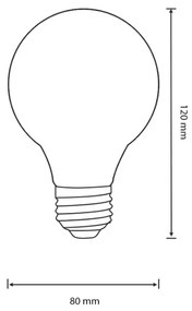 Lampadina LED E27/4W/230V 80x120 mm 2200K