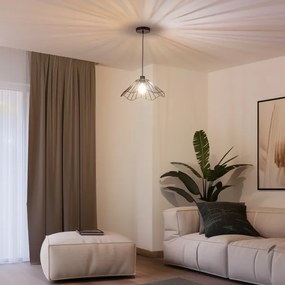 Brilagi - Lampadario LED a sospensione con cavo CERIA WIRE 1xE27/40W/230V Ø 40 cm nero