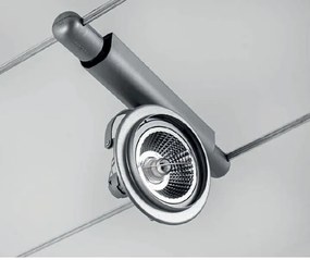 Faretto orientabile LED grigio  lampadine escluse