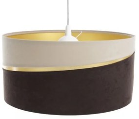 Lampadario a sospensione con filo SWING 1xE27/60W/230V marrone/beige/oro
