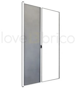 Zanzariera Per Porta Apertura Orizzontale Scorrevole 150x250 Riducibile Bianco Sangiorgio