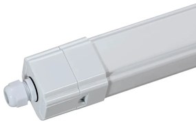 Plafoniera LED Stagna 150cm 48W, 120lm/w, IK08, IP66, CCT Colore Bianco Variabile CCT