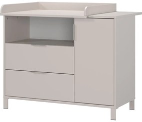 Cassettiera per bambini color crema con fasciatoio 115x102x77 cm Alkmaar – Germania