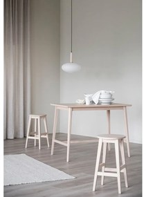 Sedia da bar di colore naturale in rovere massiccio (altezza della seduta 65 cm) Austin – Rowico