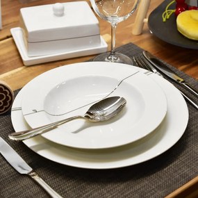 Posate argentate in acciaio inox 24 pz Mirror – Orion