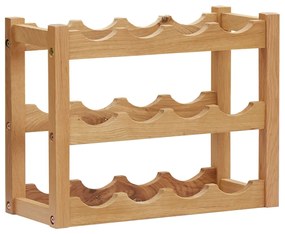 Cantinetta Per 12 Bottiglie 47x21x36 Cm İn Legno Massello Di Rovere /