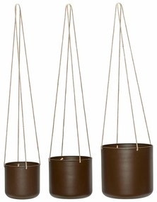 Set di coprivaso in metallo da appendere/parete 3 pz ø 25 cm Bloom – Hübsch