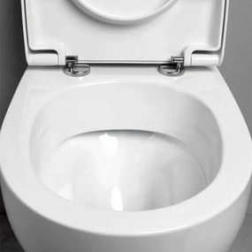 Sanitari filo muro scarico traslato rimless Azzurra serie Pratica