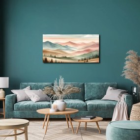 Quadro su tela – Paesaggio pastello silenzioso