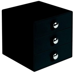 Organizzatore a tre cassetti nero - iDesign
