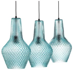 Lindby - Drakar 3 Lampada a Sospensione Ø25 Chiaro Blu Lindby