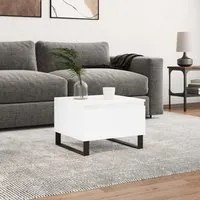 Tavolino da Salotto Bianco 50x46x35 cm in Legno Multistratocod mxl 126751