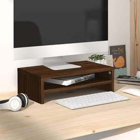 Supporto Monitor Rovere Marrone 42x24x13 Cm Legno Multistrato /