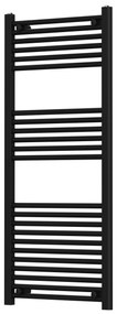 Termoarredo Dritto 120x50 Interasse 45 Cm Feridras Nero Opaco