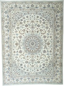 Nain Tappeto 260x350 Beige (Iran) Annodato A Mano