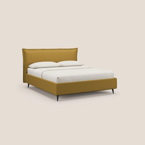 Hans letto contenitore imbottito minimal in tessuto simil cotone impermeabile T19 giallo