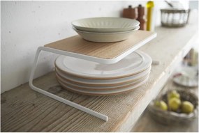 Ripiano aggiuntivo bianco/di colore naturale in legno 19,5x19,5 cm Tosca – YAMAZAKI