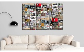 Quadro Art of Collage  Banksy III  Colore colorful, Dimensioni e Misure 120x80