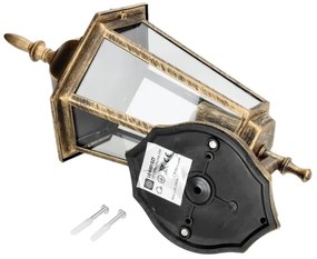 Applique da esterno 1xE27/60W/230V IP44 dorata