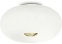 Plafoniera Moderna Arizona Vetro Bianco 5 Luci Gx53 9W 3000K Luce Calda