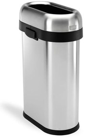 Bidone per rifiuti in acciaio inox 50 l - simplehuman