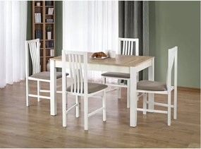Tavolo Ksawery in rovere sonoma/bianco - L 120 x l 68 x h 76 cm