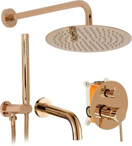 Set da vasca-doccia da incasso Rea Lungo Copper + Box