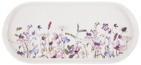 Piatto da portata bianco/viola in porcellana Louka – Orion