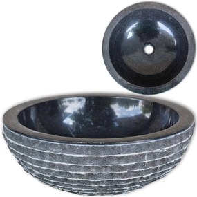 Lavandino İn Marmo 40 Cm Nero /