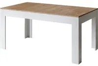 Tavolo allungabile 90x160/220 cm Bibi Mix piano Quercia Natura - base Bianco Frassino