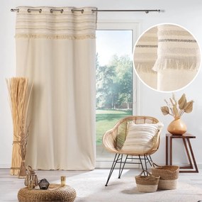 Tenda di colore naturale in cotone 140x240 cm Atlas – douceur d'intérieur