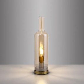 JUST LIGHT. 14006-27 - Lampada da tavolo BOTTLE 1xE14/25W/230V beige/fumé