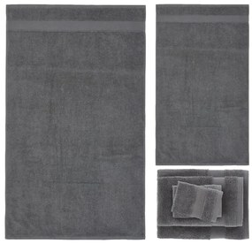 Set di asciugamani per viso e corpo tipo terry grigio scuro in cotone 6 pz Anti-Bacterial – Catherine Lansfield