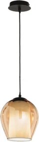 Lampada sospensione D20 cm - vetro soffiato Ambra BONNIE MOD1