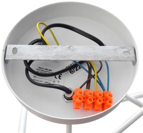 Lampadario a soffitto per bambini OXFORD 3xE27/15W/230V bianco