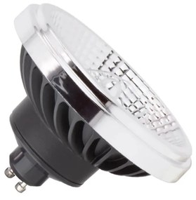 Lampada AR111 15W Angolo 45° Nera Colore Bianco Naturale 4.000K