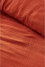 Copriletto in mussola color mattone 220x250 cm Muslin - Mijolnir