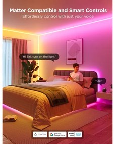Govee - Neon MATTER LED binario d'angolo 5m RGBIC Wi-Fi