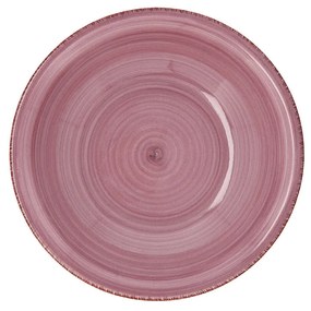 Piatto Fondo Quid Peoni Vita Ceramica Rosa (ø 21,5 cm) (12 Unità)