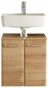 Mobile senza lavello di colore naturale con effetto rovere da appendere 53x60 cm Quickset 318 – Pelipal