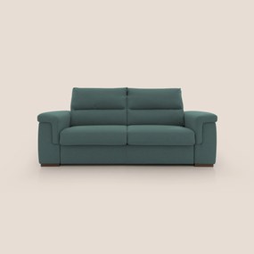 Magnolia divano letto con materasso alto 18 cm morbido schienale alto in tessuto smacchiabile T05 verde