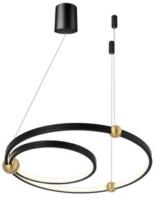 LAMPADA Black Ring led + pilota APP692-30-50