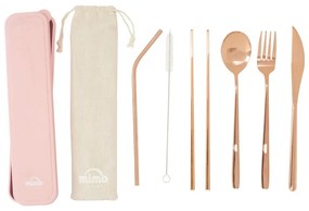 Posate in acciaio inox color rame 6 pezzi Mimo - Premier Housewares